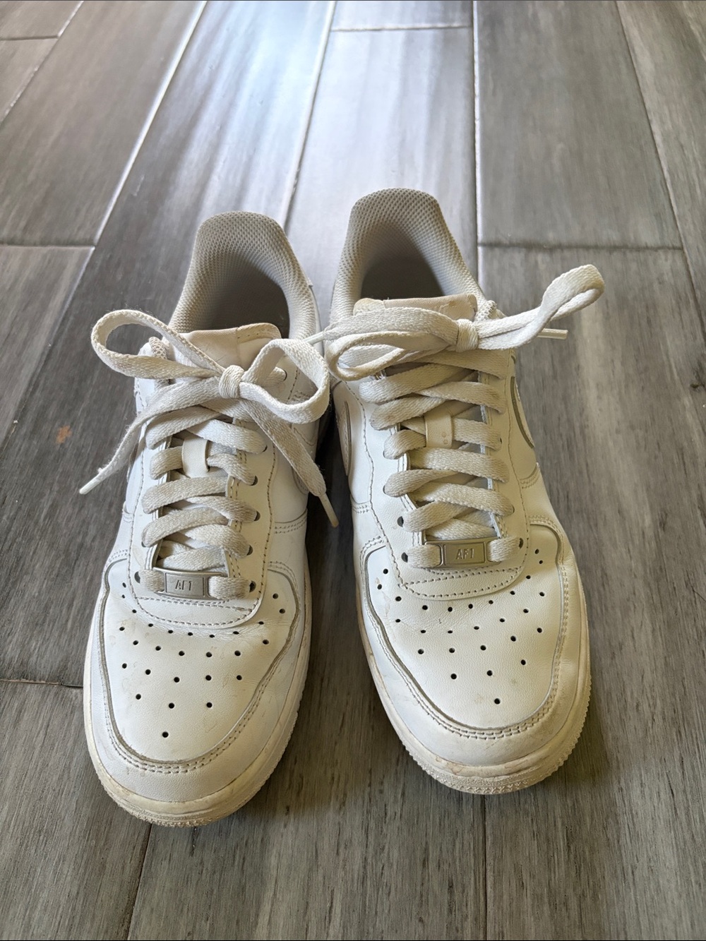 White Nike Air Forces